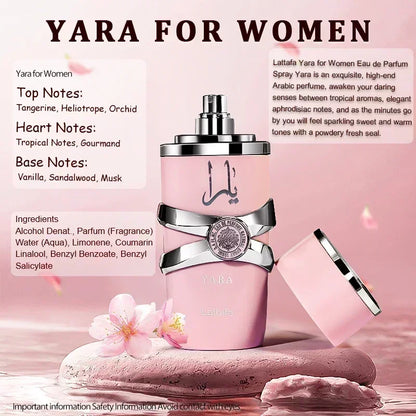 100ml Original Body Spray Perfume  Dating Yara Moi Tous Asad Ladies Long Lasting Delicacy Fragrance Pheromones for Unisex